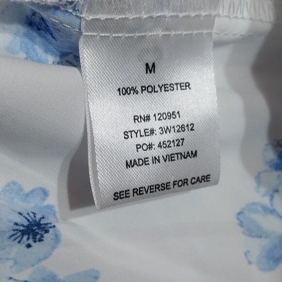 Hippie Rose Top Sz M Floral Off The Shoulder Peasant Cottagecore Beachy Boho - Picture 6 of 7